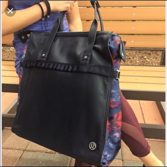 lululemon athletica Handbags - Lululemon follow your bliss navy gym yoga bag